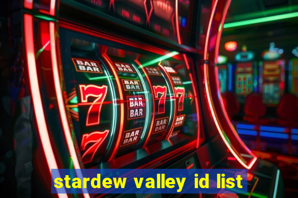 stardew valley id list